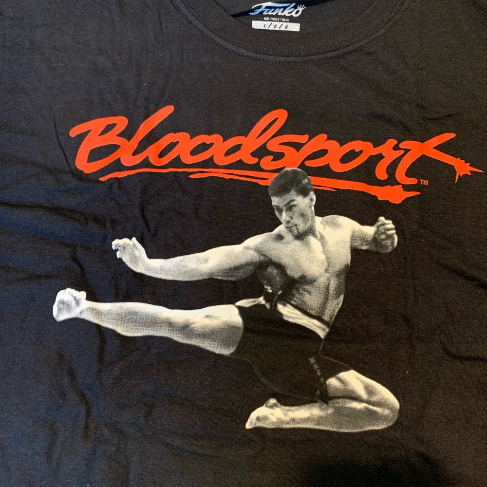 NIB FUNKO HOME VIDEO TEE, BLOODSPORT - Picture 4 of 8